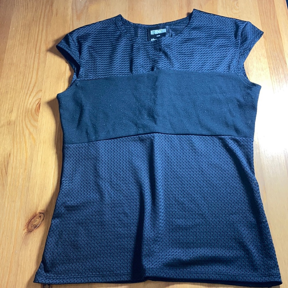 REFORMATION X Nastygal black tshirt
